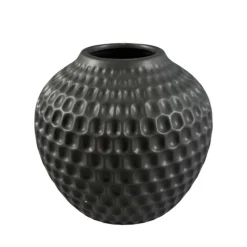 7" Black Ceramic Vase by Ashland®