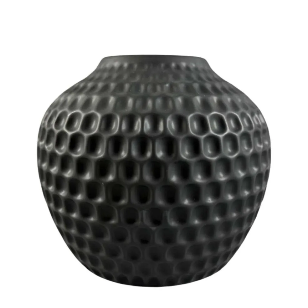 7" Black Ceramic Vase by Ashland®