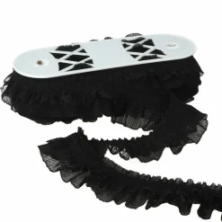 2.5" Black Chiffon Pleated Trim by Celebrate It®