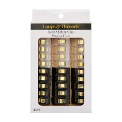 Black & Clear Fabric Quilting Clips, 30ct. by Loops & Threads®