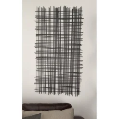 Black Contemporary Abstract Metal Wall Décor