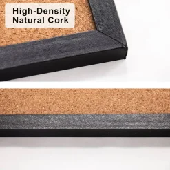 Black Cork Board Bulletin Board, 14.6