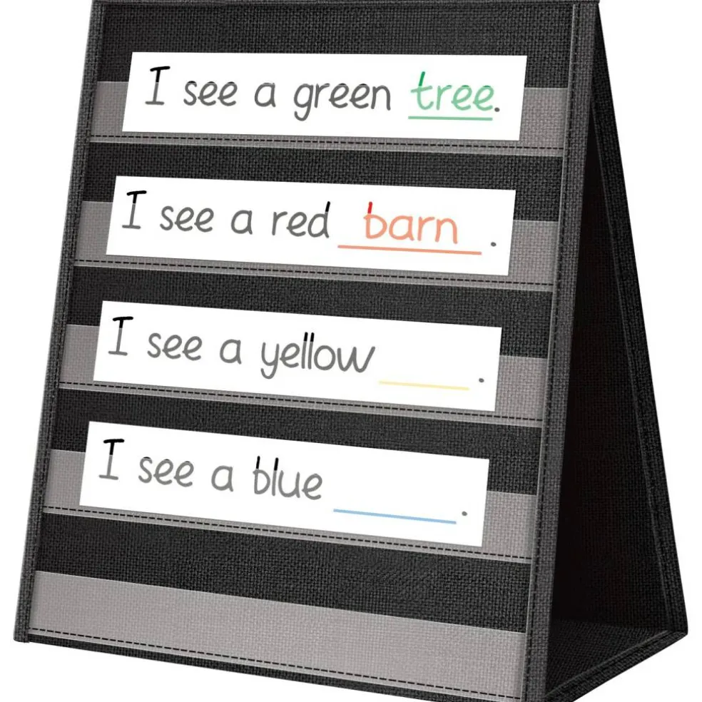 Black Desktop Pocket Chart
