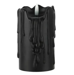 Black Dripping LED Pillar Candle by Ashland®