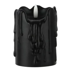 Black Dripping LED Pillar Candle by Ashland®