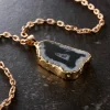 Black Druzy Agate Pendant by Bead Landing™