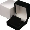 4 Black Flocked Earring Gift Boxes Jewelry Box