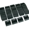 100 Black Flocked Hanging Earring Cards For Revolving Rotating Displays 2" X 2"