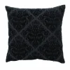 16" Black Floral Damask Pillow by Ashland®