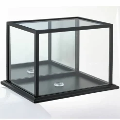 Black Football Helmet Display Case with Mirror Back by Studio Décor®