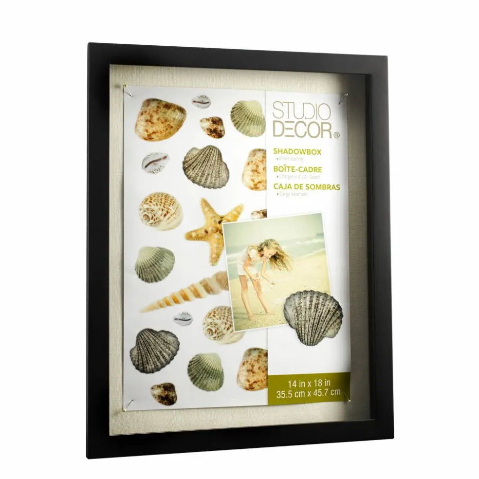 Black Front Opening Shadow Box by Studio Décor®