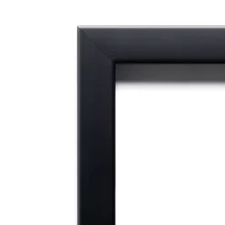 Black Gallery Deep Wood Framed Corkboard, Grey Cork