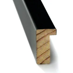 Black Gallery Deep Wood Framed Corkboard, Grey Cork
