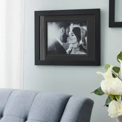 Black Gallery Wall Frame with Black Double Mat by Studio Décor®