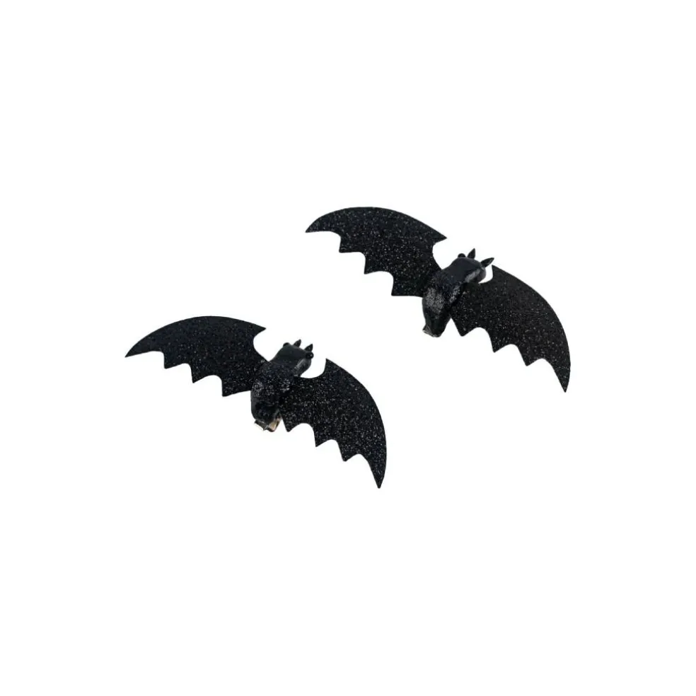 Black Glittered Bat Accents, 2ct. by Ashland®