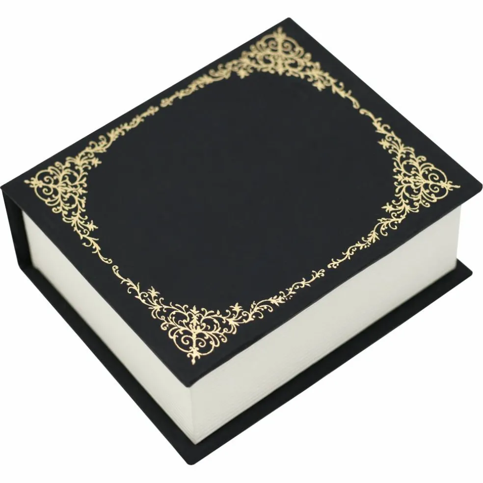 Black & Gold Book Ring Box by Bead Landing™