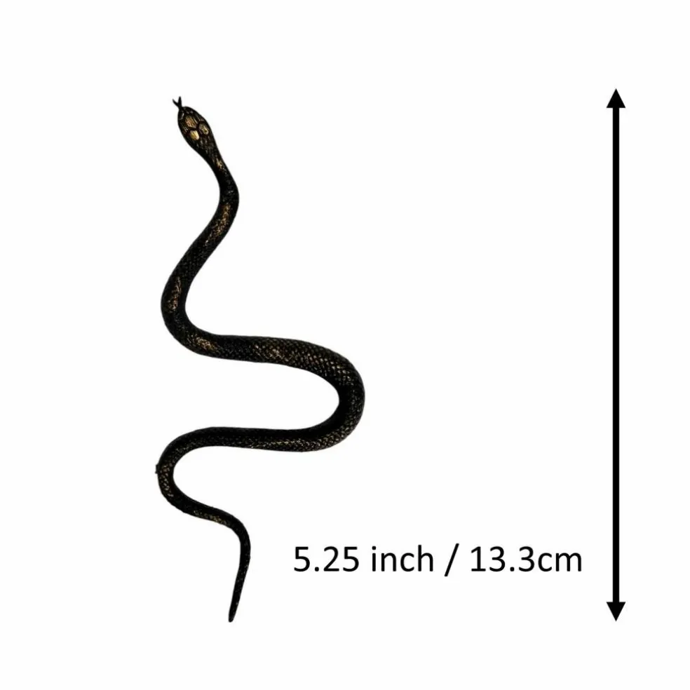 5.25" Black & Gold Plastic Snakes, 2ct. by Ashland®