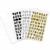 Black, Gold, Silver & White Greek Alphabet Stickers by Recollections™