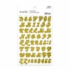 Black, Gold, Silver & White Script Letter & Number Stickers by Recollections™