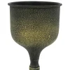 9" Black & Gold Textured Metal Tabletop Urn by Ashland®