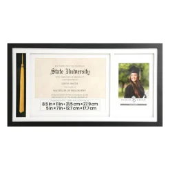 Black Graduation Certificate, Tassel & 5" x 7" Frame by Studio Décor®