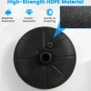 Black HDPE Patio Umbrella Base Refillable with Sand Water for 8.2ft Umbrella