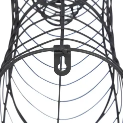 Black Iron Industrial Wall Decor, 24
