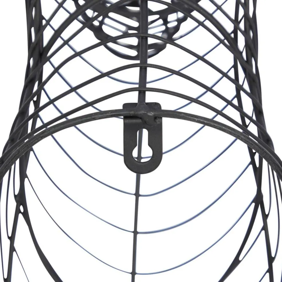 Black Iron Industrial Wall Decor, 24" x 21" x 9"