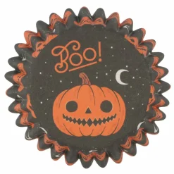 Black Jack-o'-Lantern Baking Cups, 24ct. by Makery™