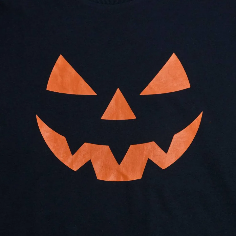 Black Jack-o'-Lantern Face Adult Sweatshirt
