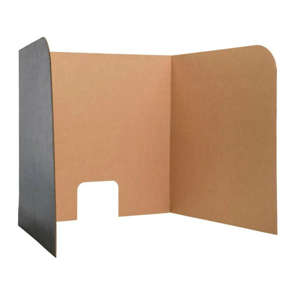 Black Large Flipside Computer Lab Privacy Screen, Pack of 12