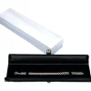 6 Black Leather Bracelet Gift Boxes Display Snap Lid