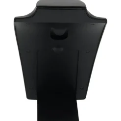Black Leather Bust with Retractable Stand Jewelry Display 8 1/4