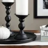 Black Metal Pillar Candle Holder By Ashland®