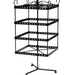 Black Metal Spinning Earring Rack by Bead Landing™