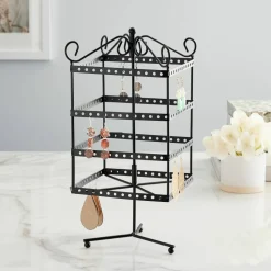Black Metal Spinning Earring Rack by Bead Landing™