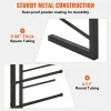 Black Metal 16-Tier Wall-Mounted Blueprint Storage Rack Heavy Duty