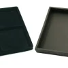 Black Open Square Stackable Jewelry Display Tray w/ Black 4-slot Plastic Tray