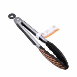 Black & Orange Stripes Mini Tongs by Makery™