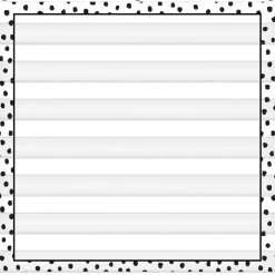 Black Painted Dots on White 7 Pocket Chart, 28" x 28"