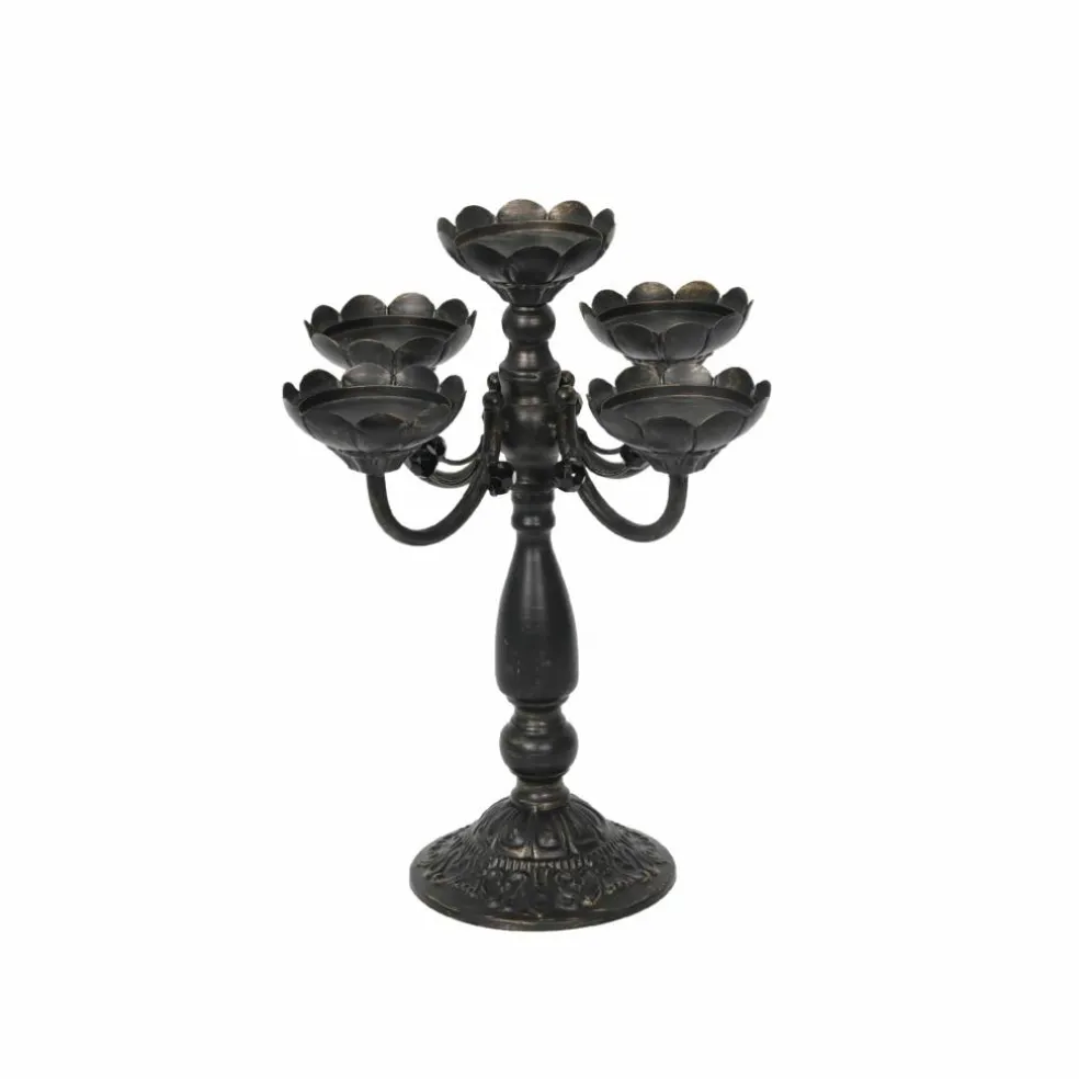 15" Black Pillar Candle Candelabra by Ashland®