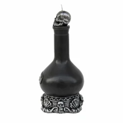 7.5" Black Potion Bottle Unscented Candle by Ashland®