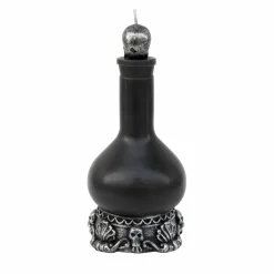 7.5" Black Potion Bottle Unscented Candle by Ashland®