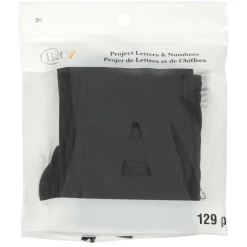 4" Black Project Letters, Numbers & Characters by B2Câ„¢