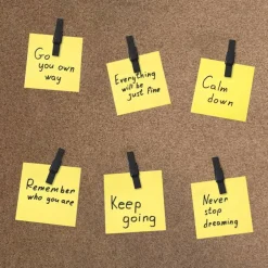 50 black push pins with spring-loaded wooden clips damage-free cork board tacks for photos notes and artwork