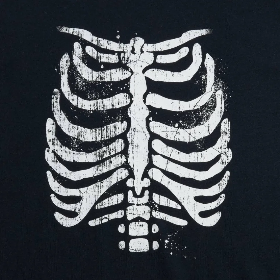 Black Ribcage Adult T-Shirt