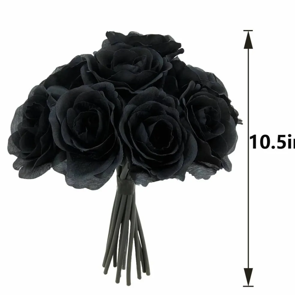 12" Black Rose Bouquet by Ashland®