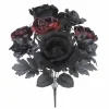 18" Black Rose & Wine Ranunculus Mix Bush by Ashland®