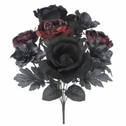 18" Black Rose & Wine Ranunculus Mix Bush by Ashland®