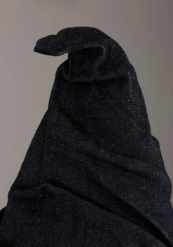 Black Scrunchie Witch Costume Hat